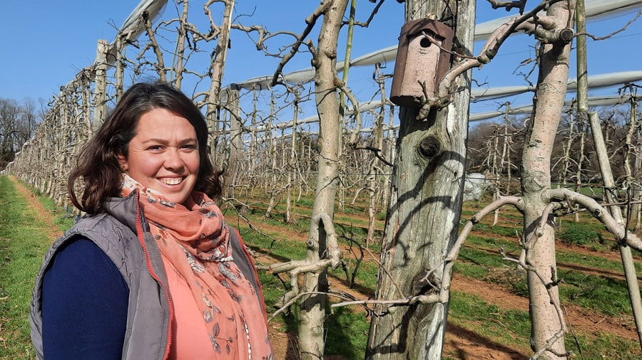Alexandra Brousse, productrice de pommes AOP du Limousin